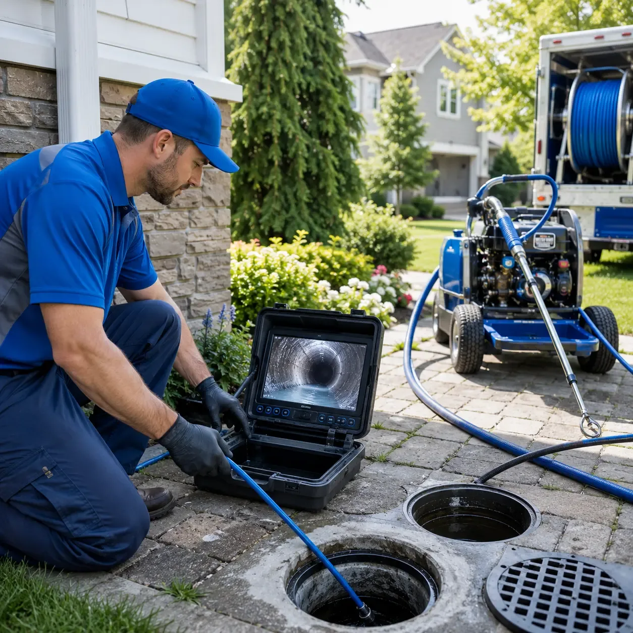 Outdoor drain cleaning professionals serving Blaine, KY