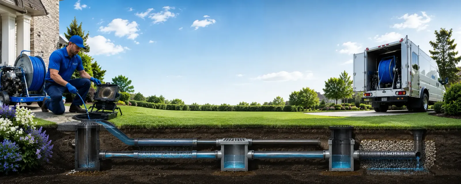 Outdoor drain cleaning information for Blaine, KY